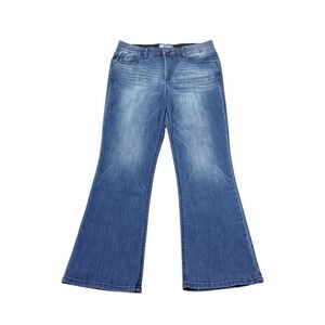 Democracy Ab Solution Mid Rise Itty Bitty Bootcut Jeans Waistband Womens 12P NWT